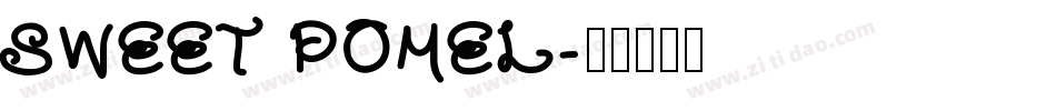 SWEET POMEL字体转换